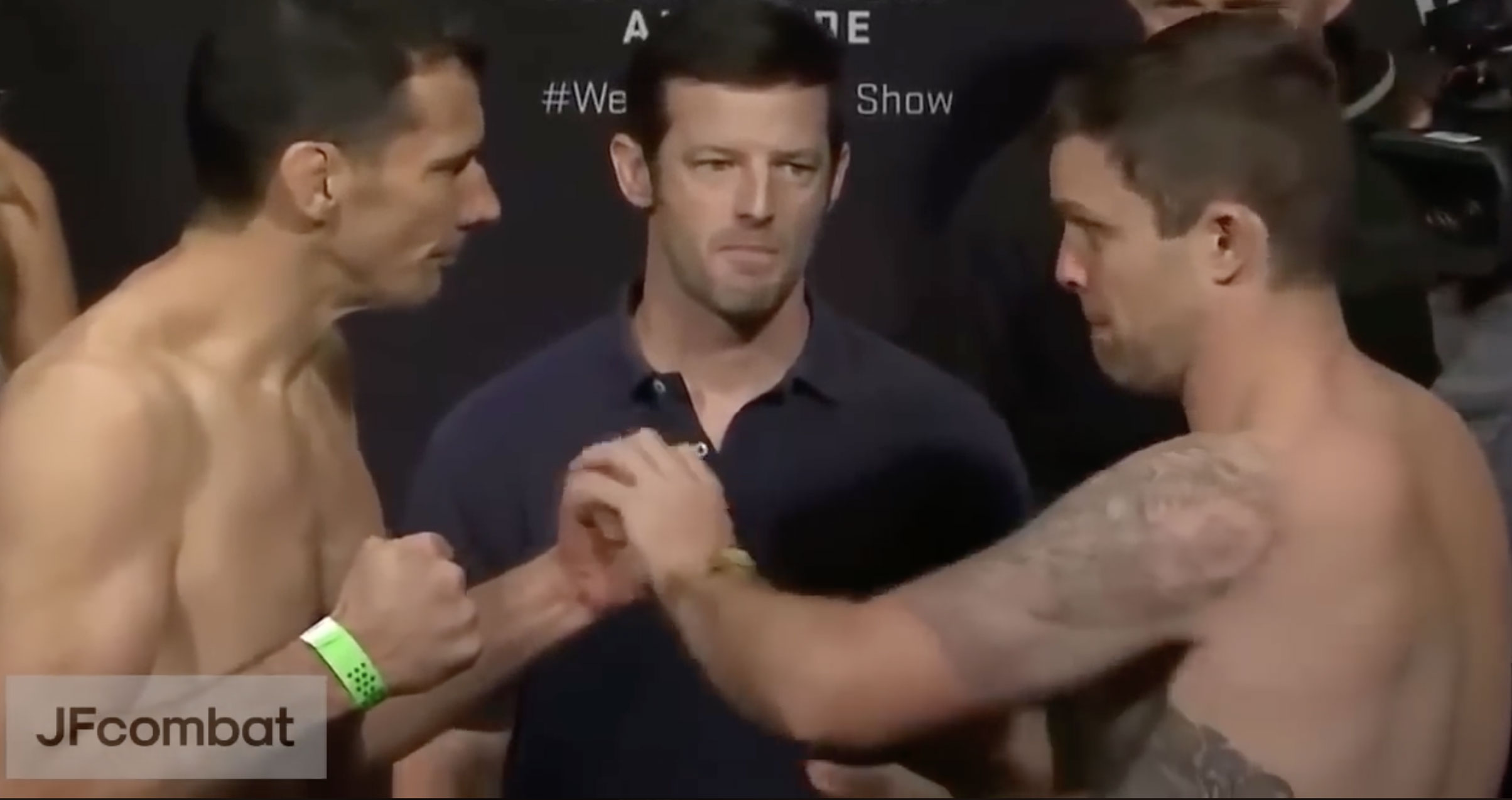 Sean O'Connell at a fighter faceoff